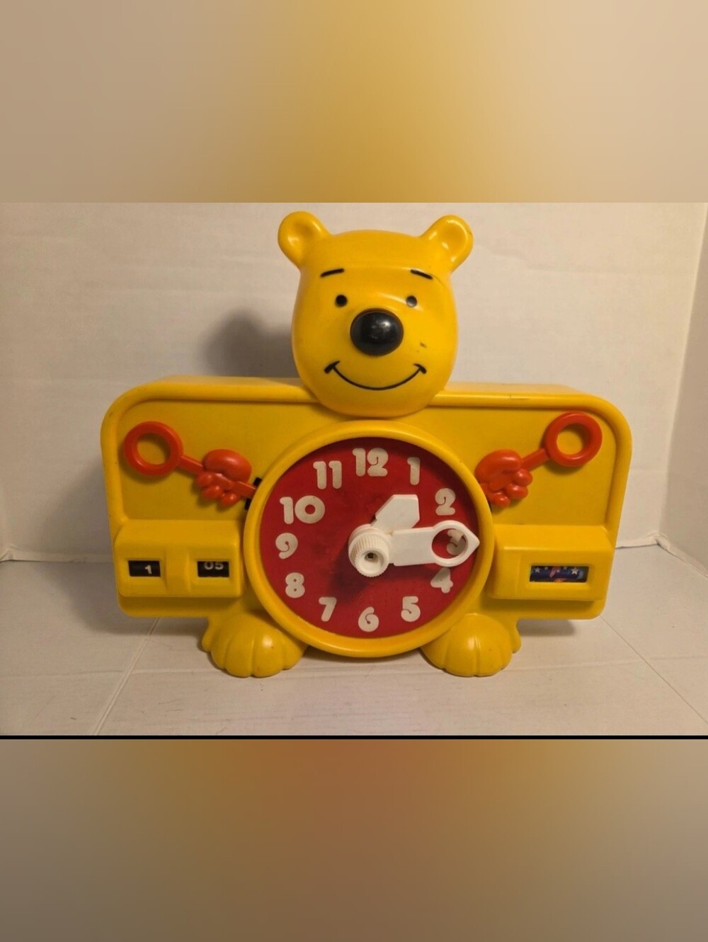 Vintage Sears Winnie the Pooh Animal Time Animated Bear Clock